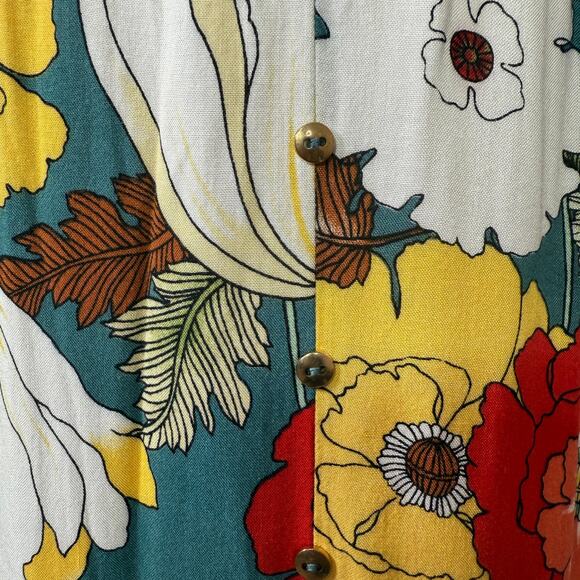 Anthropologie Indigo Rose Floral Midi Skirt Boho Cottagecore Feminine Small - Picture 13 of 13